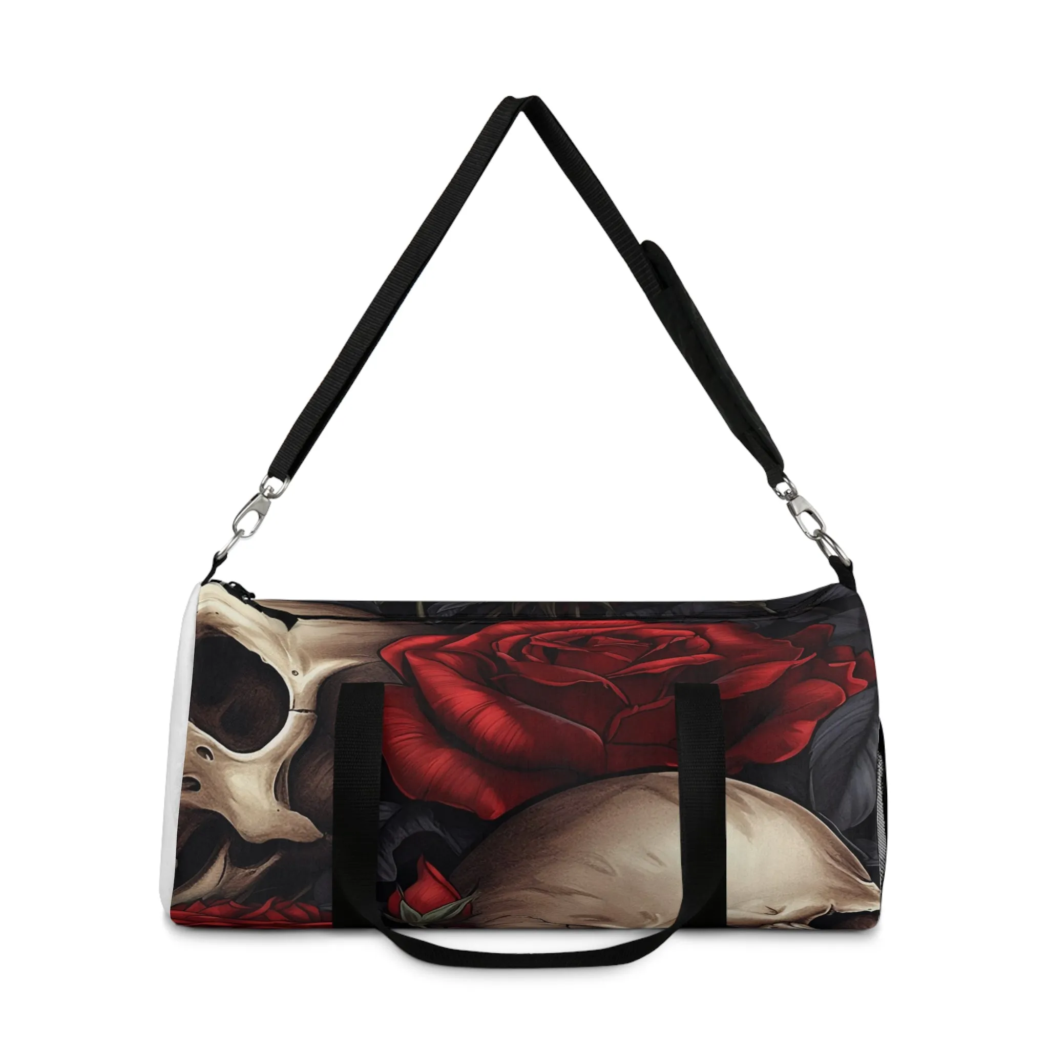 MR39-7Gothic Skulls & Roses Duffel Bag