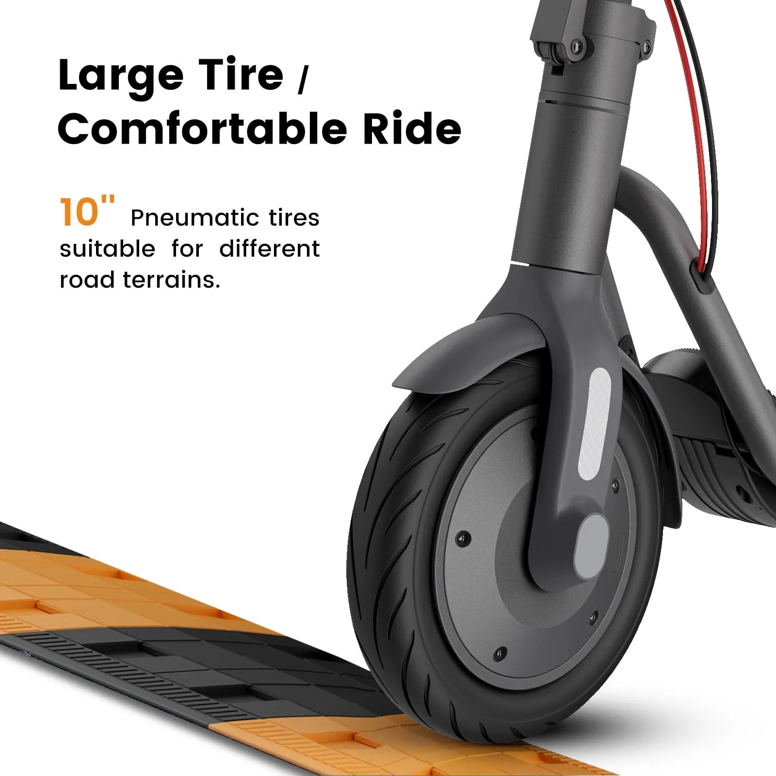 NAVEE V40 Foldable Electric Scooter w/ 25 Miles Max Operating Range & 20 mph Max Speed - Black