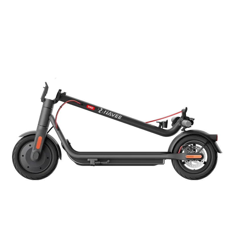 NAVEE V40N Foldable Electric Scooter w/ 25 Miles Max Operating Range & 20 mph Max Speed - Black