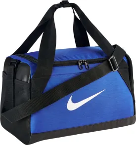Nike Brasilia (Extra-Small) Duffel Bag Black/White Size X-Small (Game Royal/Black/White)