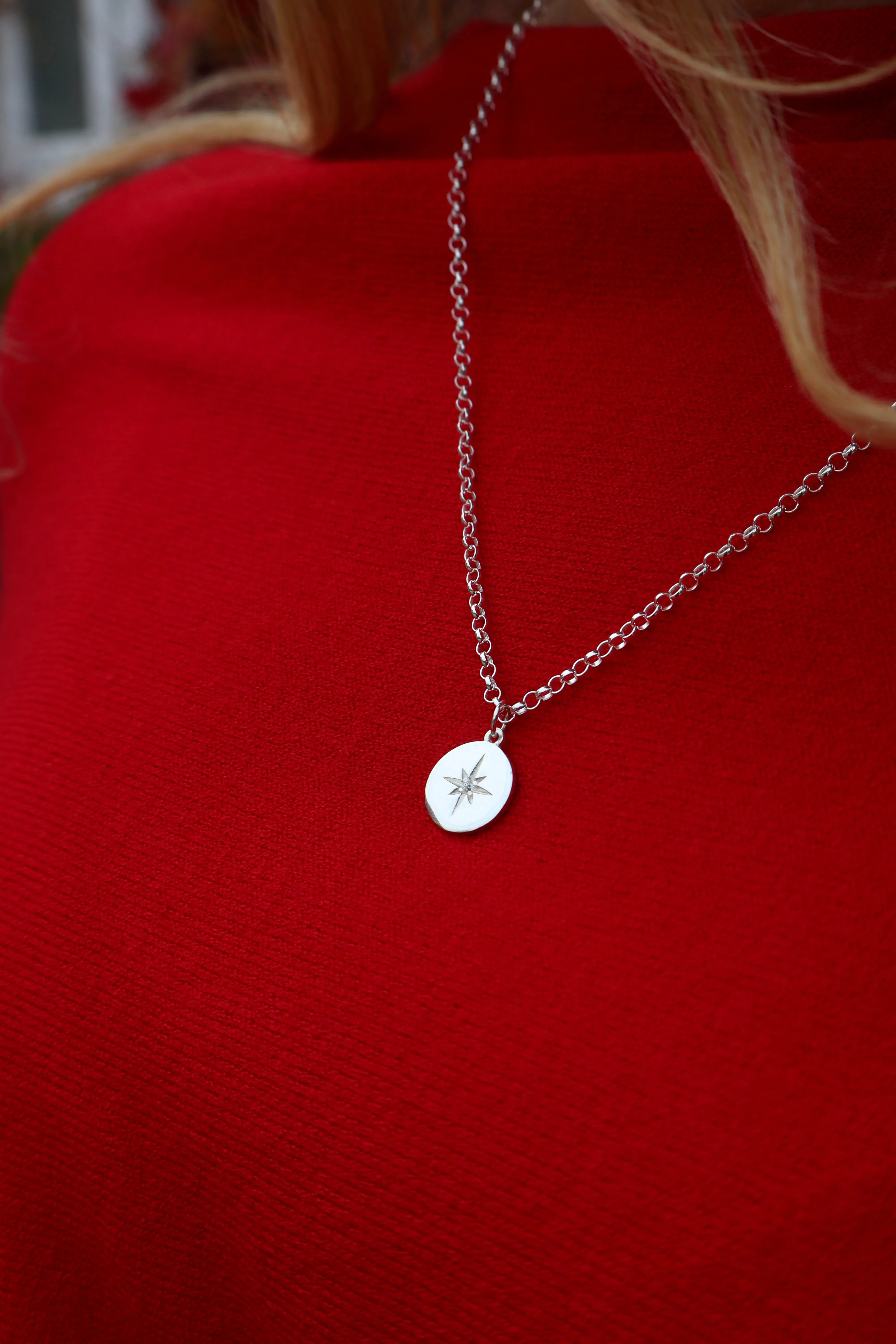 North Star Disc Necklace