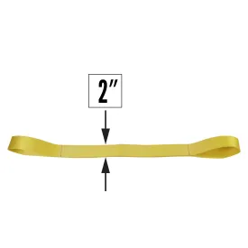 Nylon Lifting Sling - Straight Eye & Eye - 2" x  10' - 4-ply