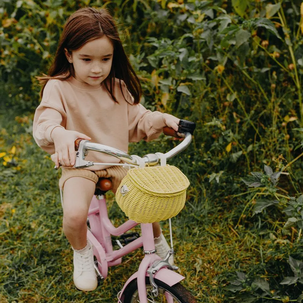 Olli Ella Mini Chari Rattan Bag - Lemon