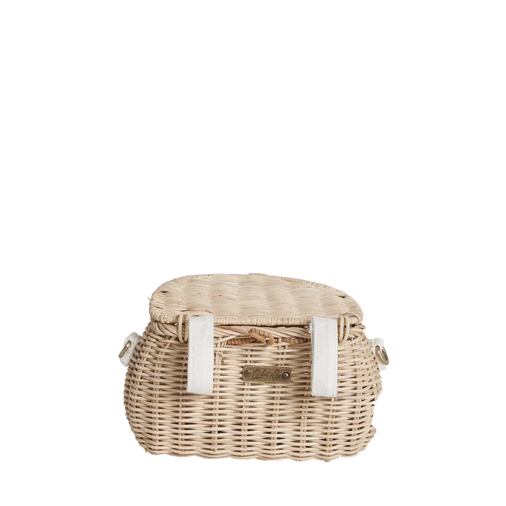 Olli Ella Mini Rattan Chari Bag - Straw