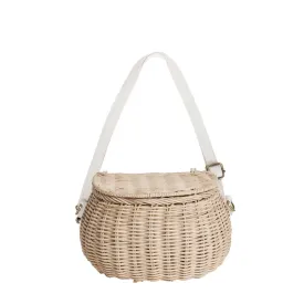 Olli Ella Mini Rattan Chari Bag - Straw