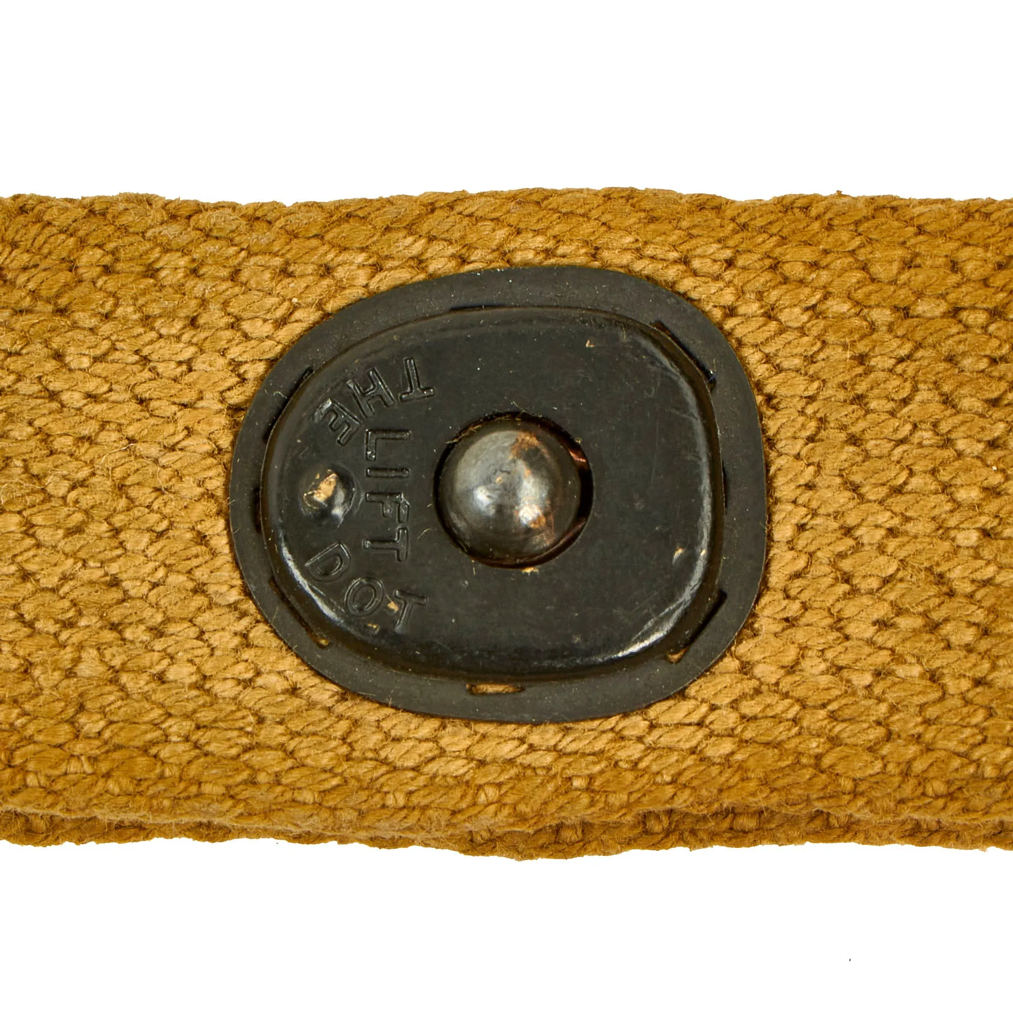 Original U.S. WWII Early War M1 Carbine Canvas Web Sling with Keeper With Oiler