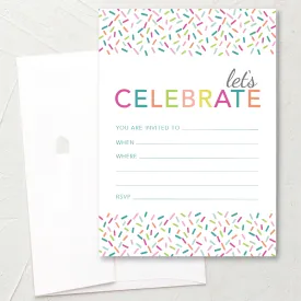 Party Invitation - Celebrate Sprinkles
