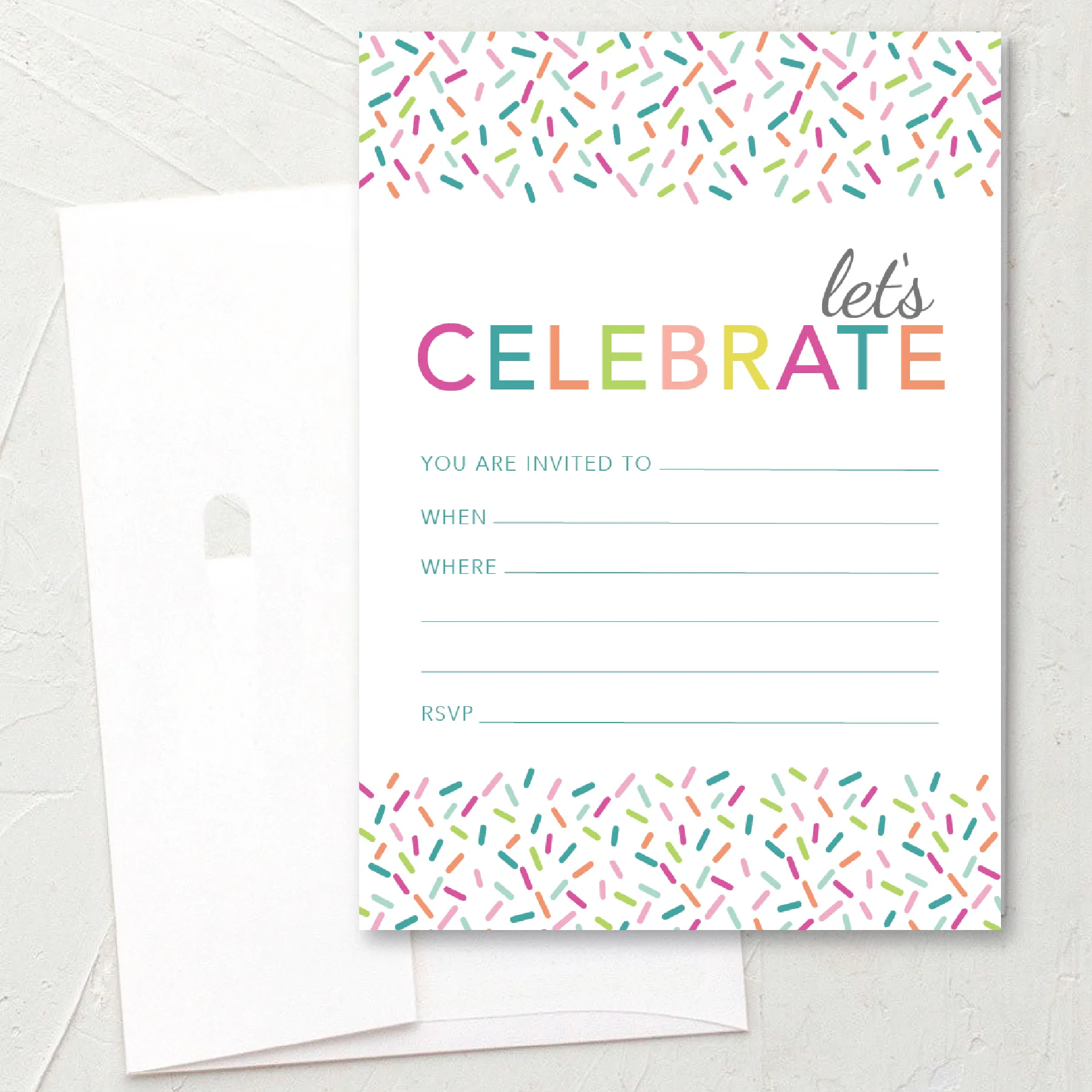 Party Invitation - Celebrate Sprinkles