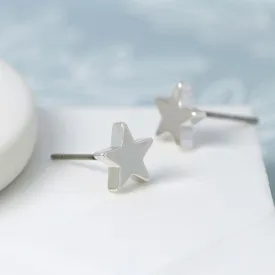 Peace Of Mind - Silver Plated Star Studs