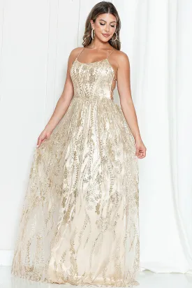 Prom Dress MF21919 | Gold