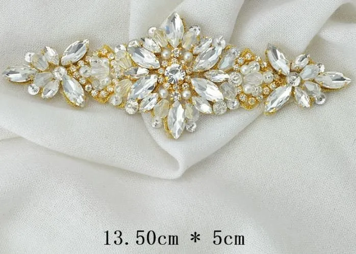 Rose gold crystal Flower wrist corsage set of 4 pieces, Wedding cuff, BRIDAL WRISTLET by Crystal wedding uk