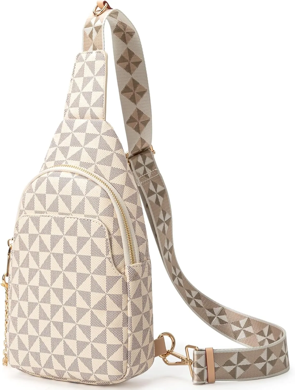 Sling Bag for Women, Crossbody Fanny Pack - Lightweight Chest Bag for Travel, Adjustable Strap & Hidden Pocket