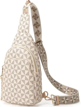 Sling Bag for Women, Crossbody Fanny Pack - Lightweight Chest Bag for Travel, Adjustable Strap & Hidden Pocket