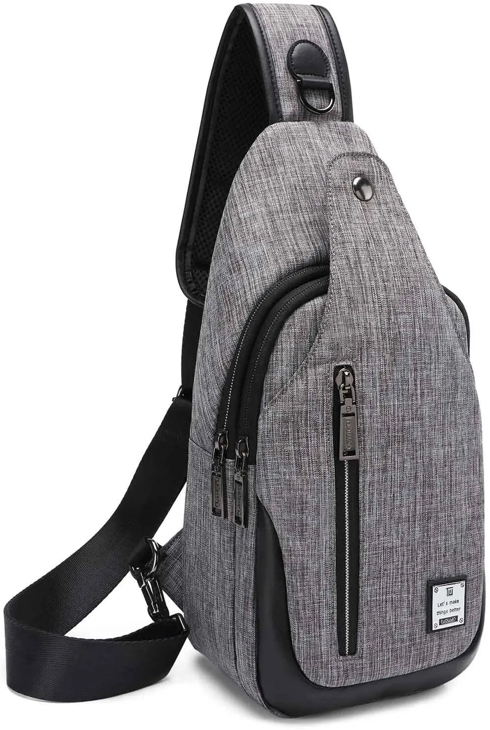 Small Sling Bag Crossbody Backpack Over the Shoulder Bag for Men Women Travel Outdoors, Lightweight Chest Pack