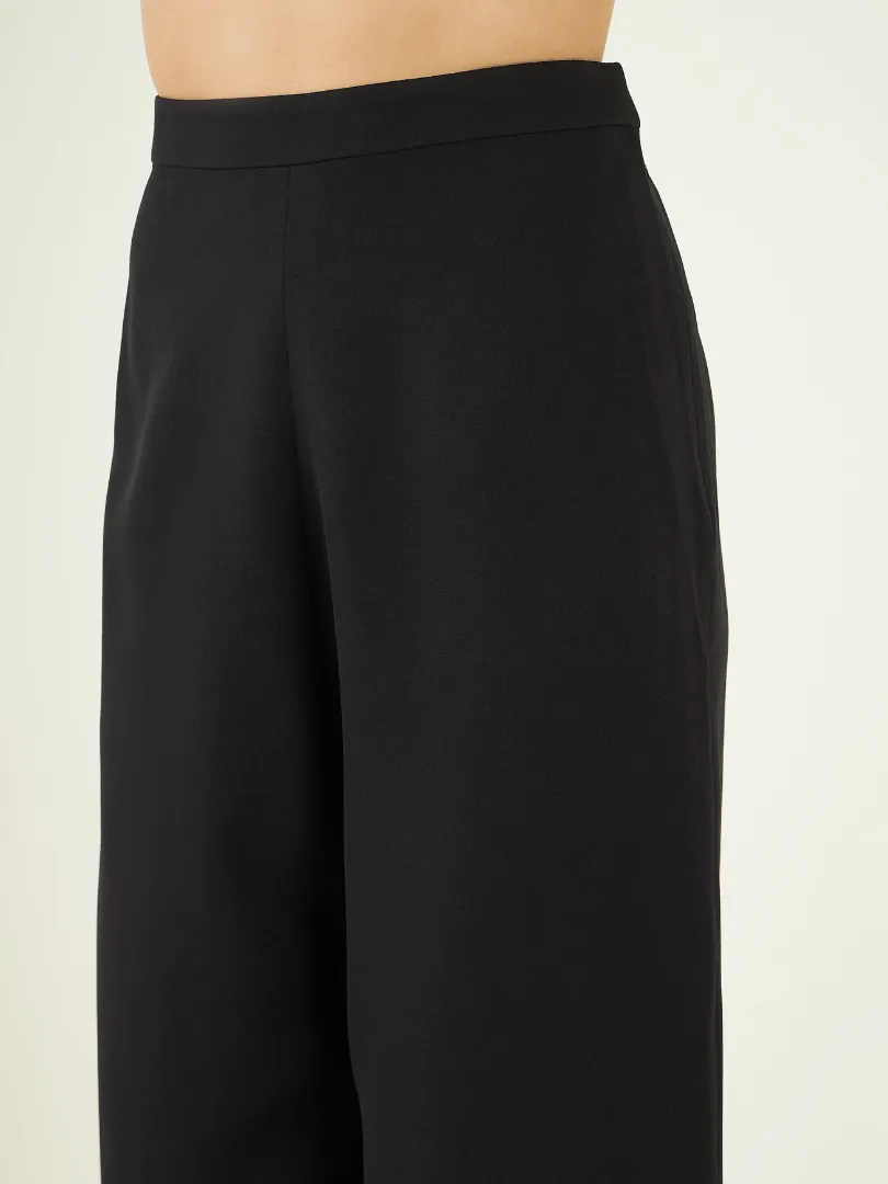 Solid Black Office Wear Co-ord Set