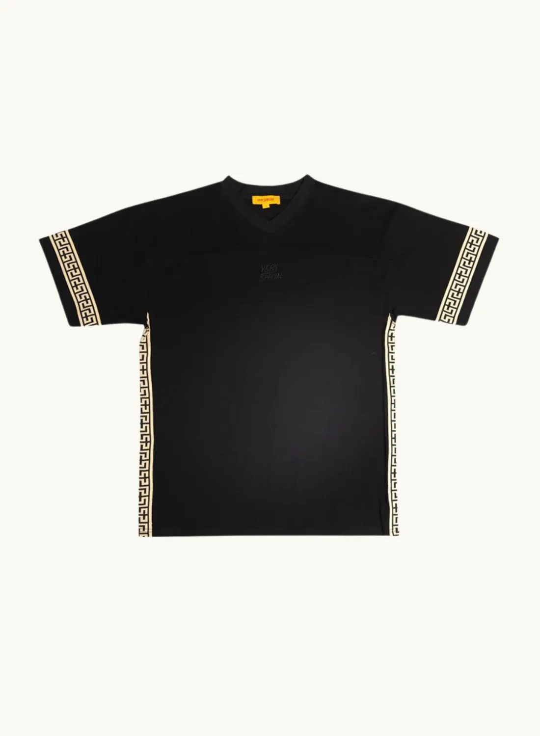 Something Very Speical Geo Boxy Sport Tee in BLACK