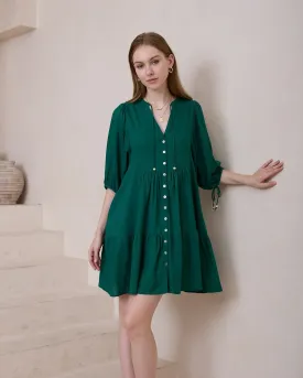 Spirit Short Dress - Amazon Green