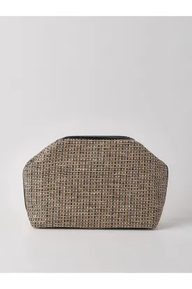 Striped Jute Straw Bag