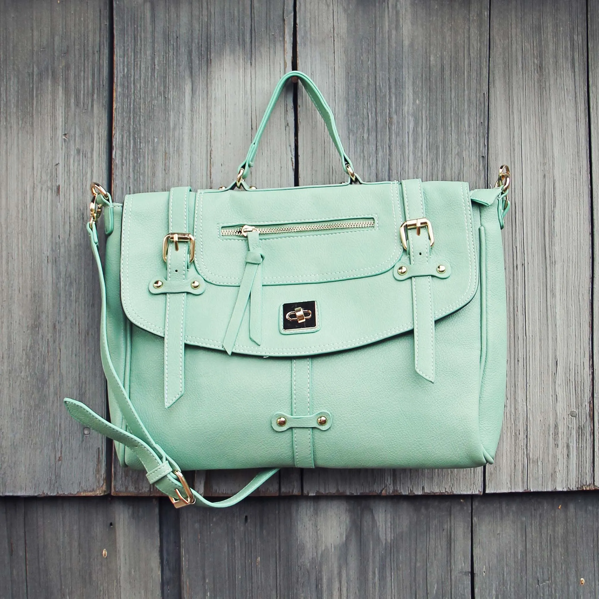 The Nash Tote in Mint