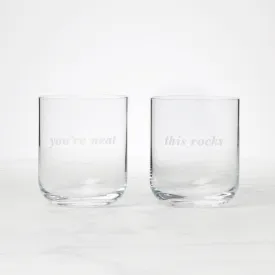 This Rocks & You're Neat DOF Glasses, Set of 2