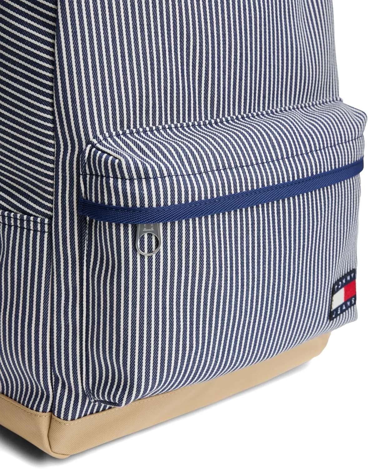 Tommy Jeans Men's Essential Daily Backpack with Laptop Sleeve, Hickory Stripe, One Size