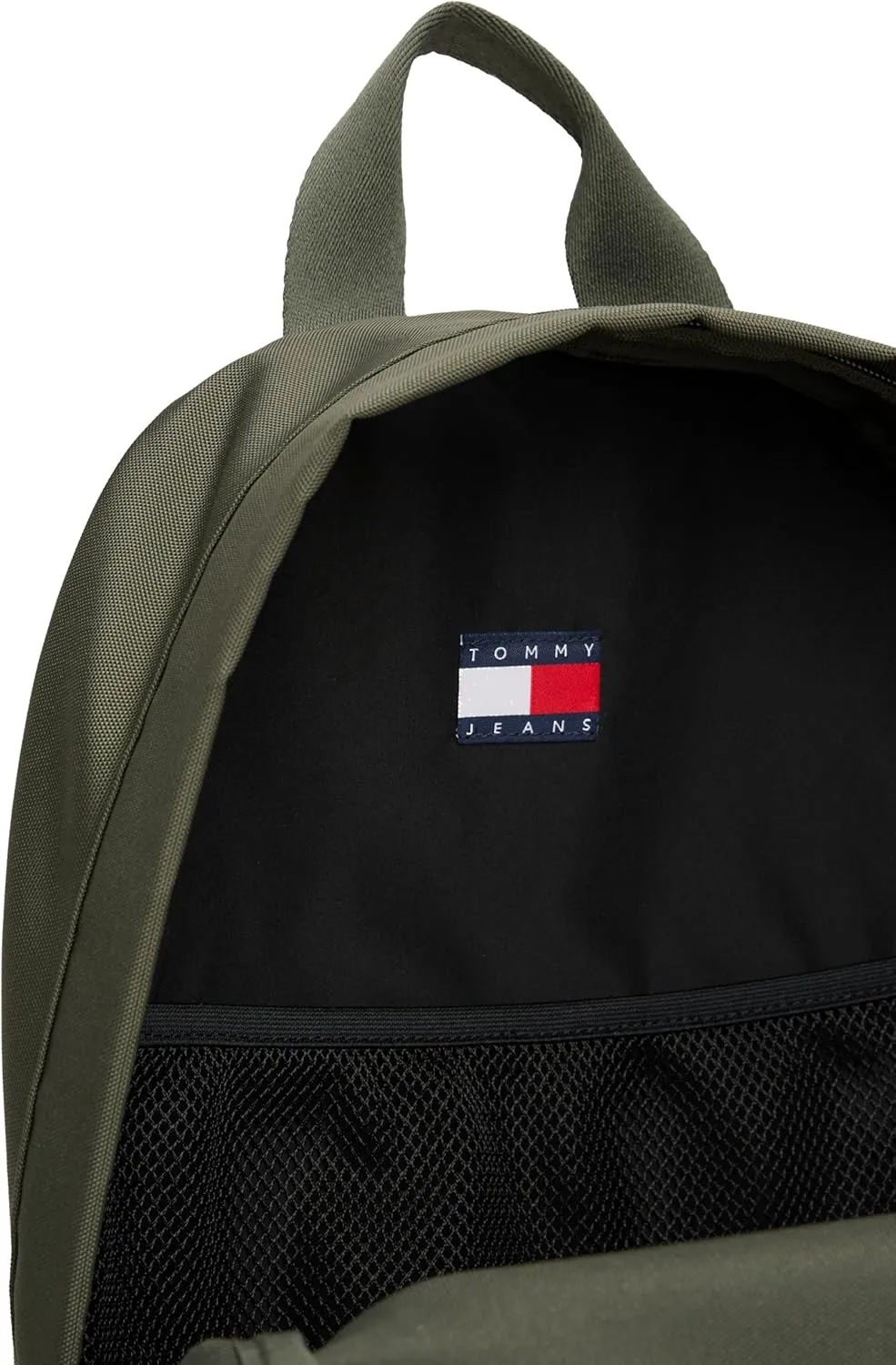 Tommy Jeans Men's Essential Daily Backpack with Laptop Sleeve, Pewter Green, One Size