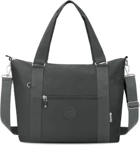 Travel Gym Duffel Bag for Women, Waterproof Nylon Weekender Overnight Bag Personal Item Carry on Bags for Airplanes Hospital Sports Fitness Dance Mommy Tote