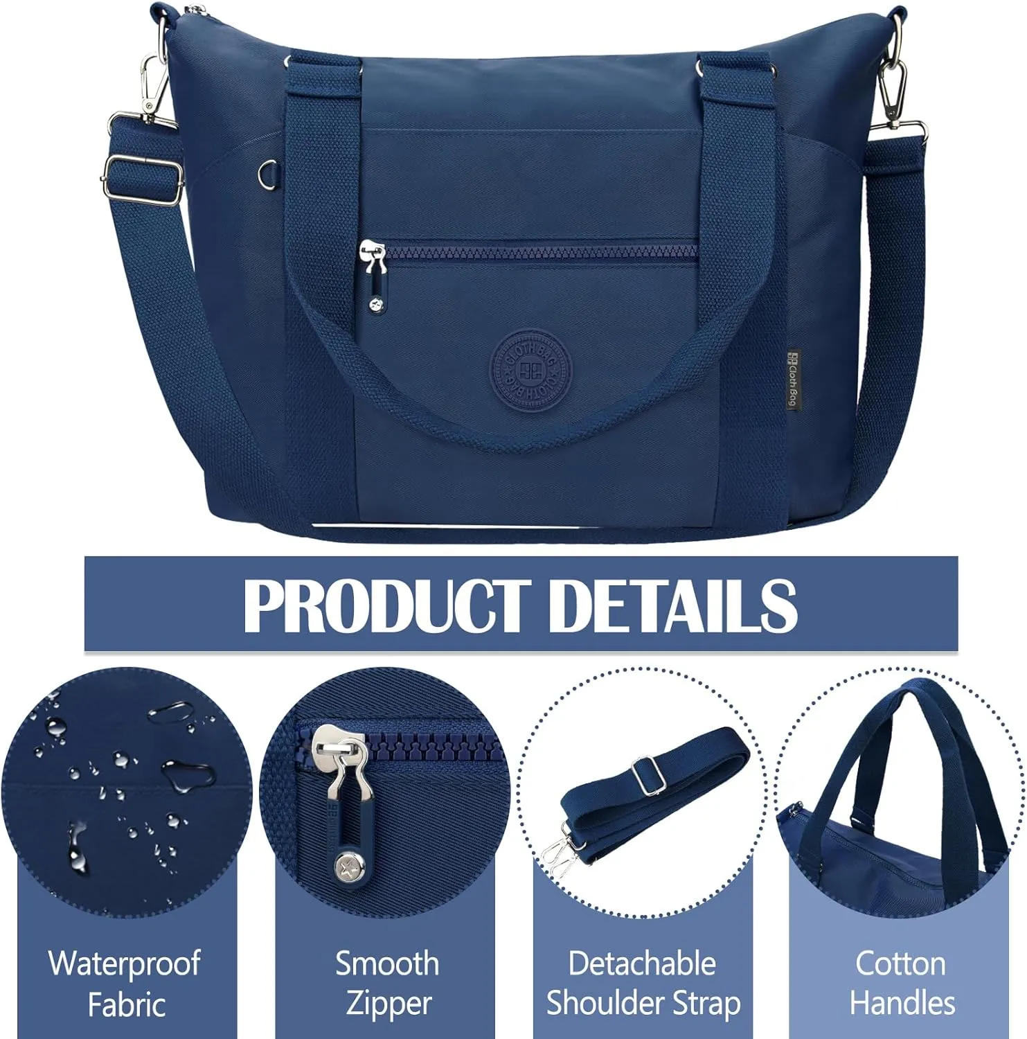 Travel Gym Duffel Bag for Women, Waterproof Nylon Weekender Overnight Bag Personal Item Carry on Bags for Airplanes Hospital Sports Fitness Dance Mommy Tote