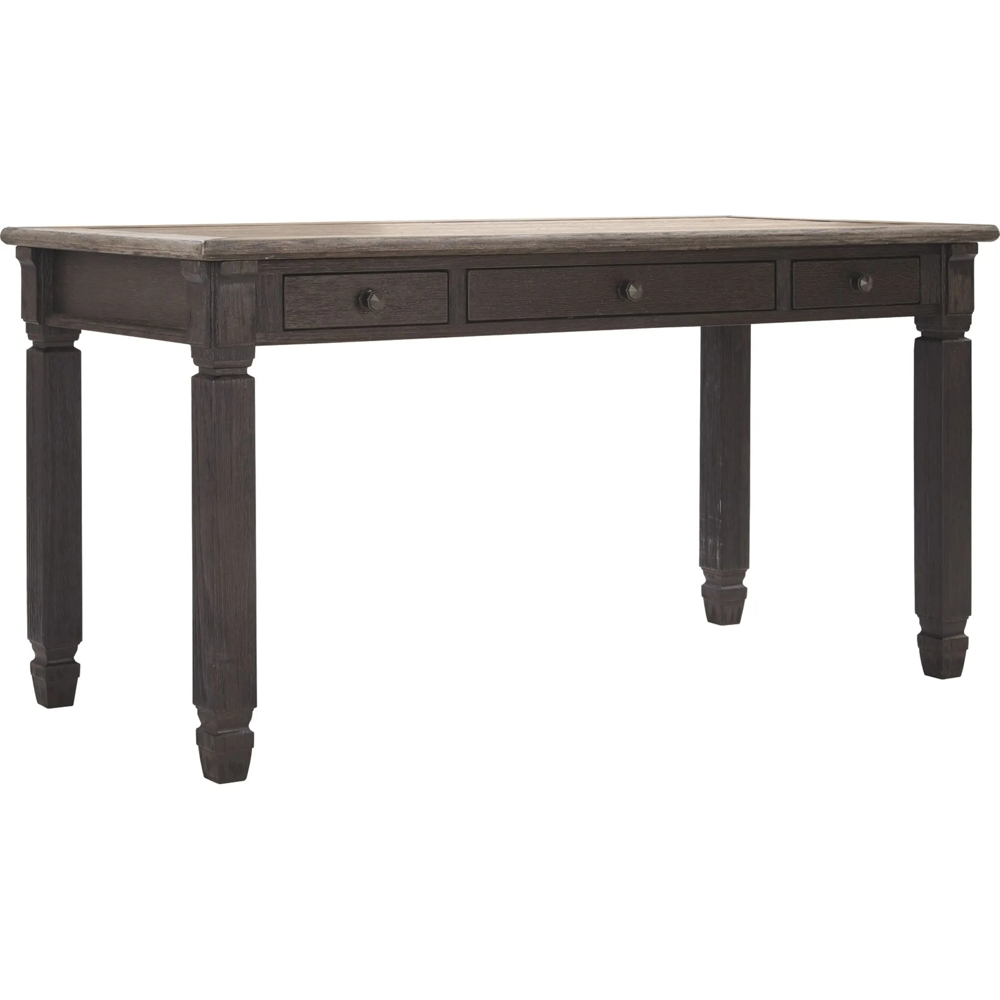 Tyler Creek 2 Piece Home Office Package - Grayish Brown/Black