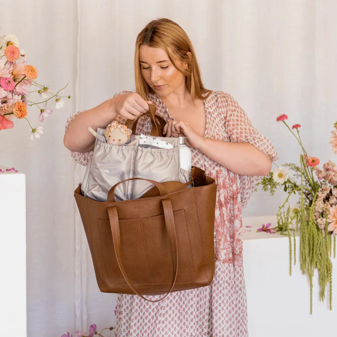 VANCHI Ida Tote   Organiser - Tan