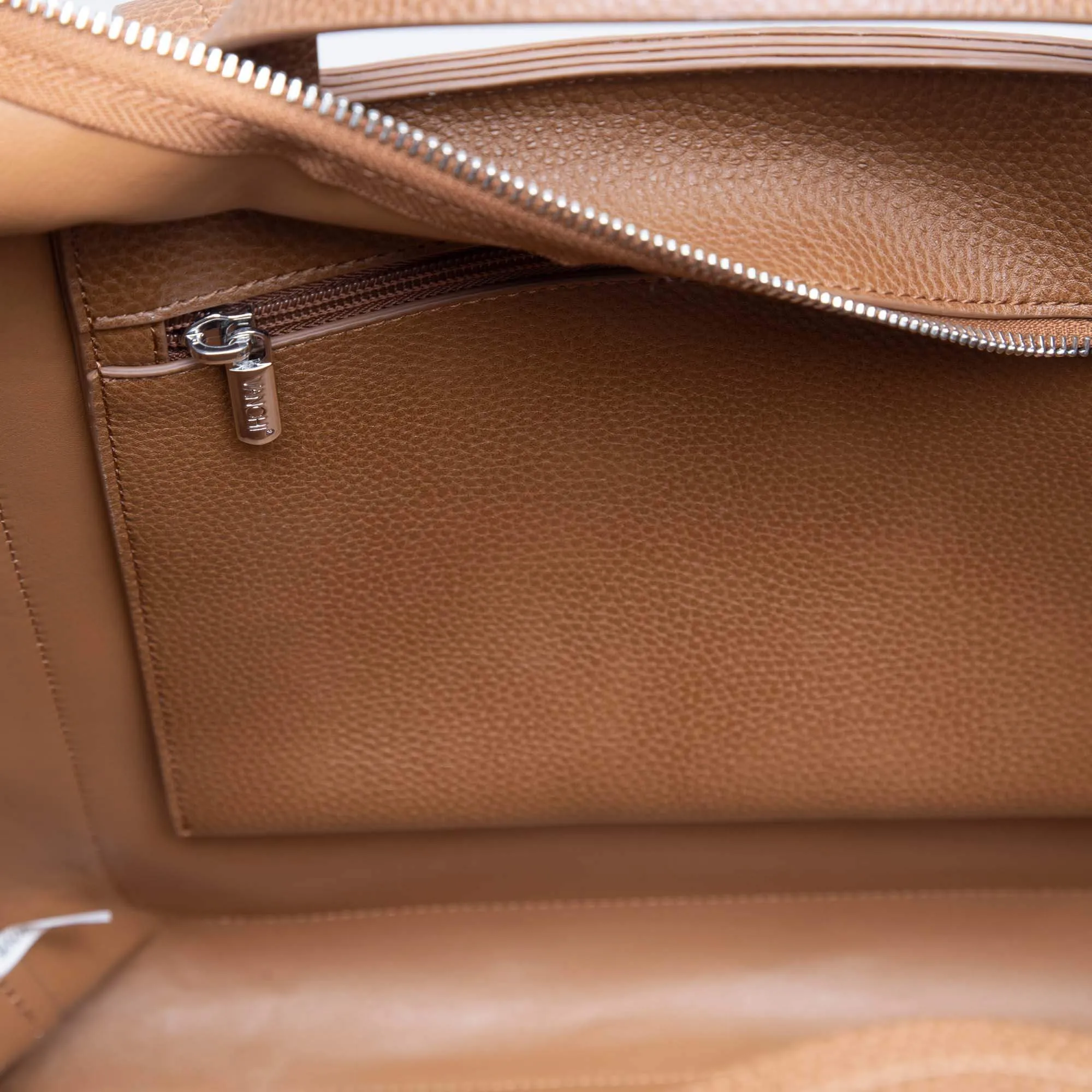 VANCHI Ida Tote   Organiser - Tan