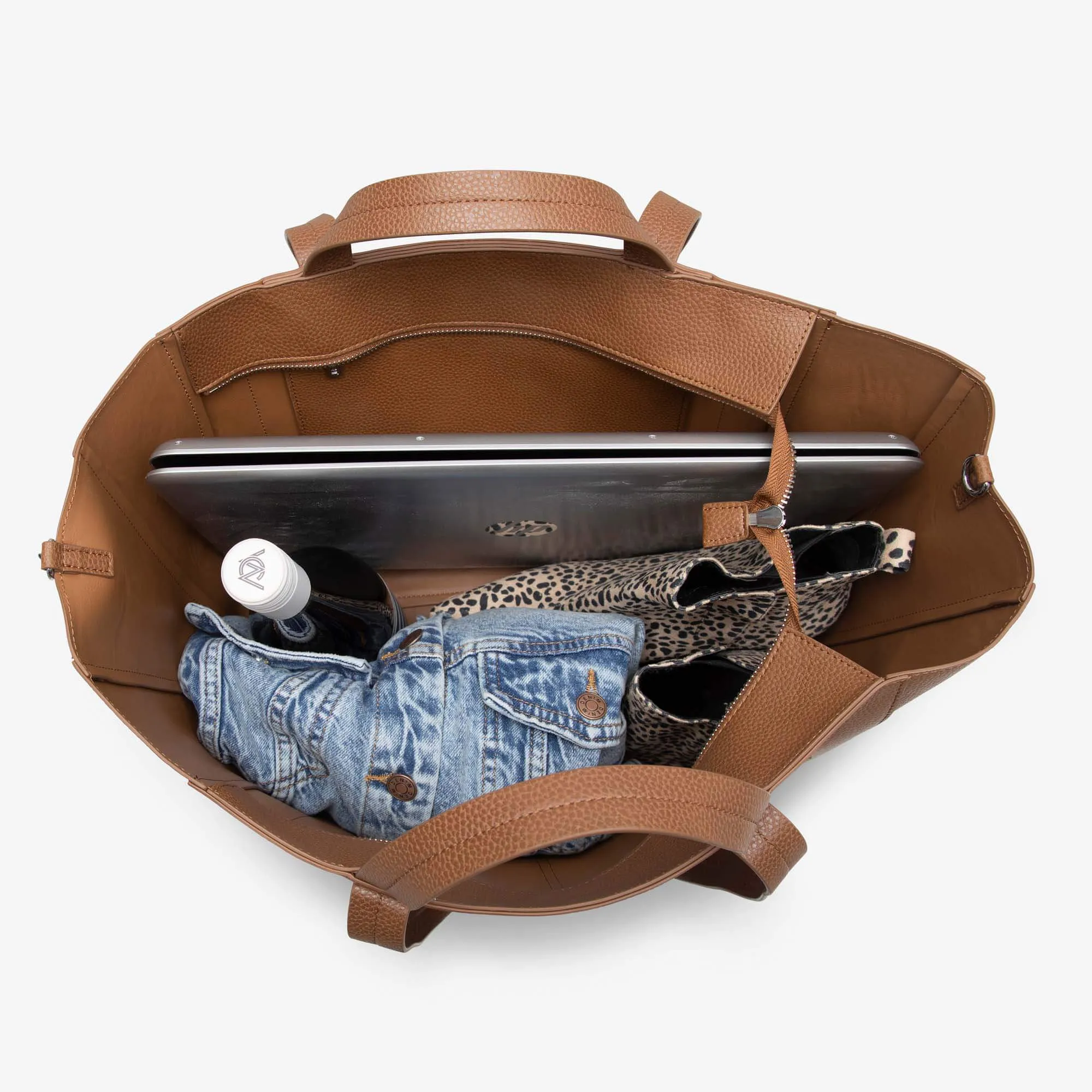 VANCHI Ida Tote   Organiser - Tan