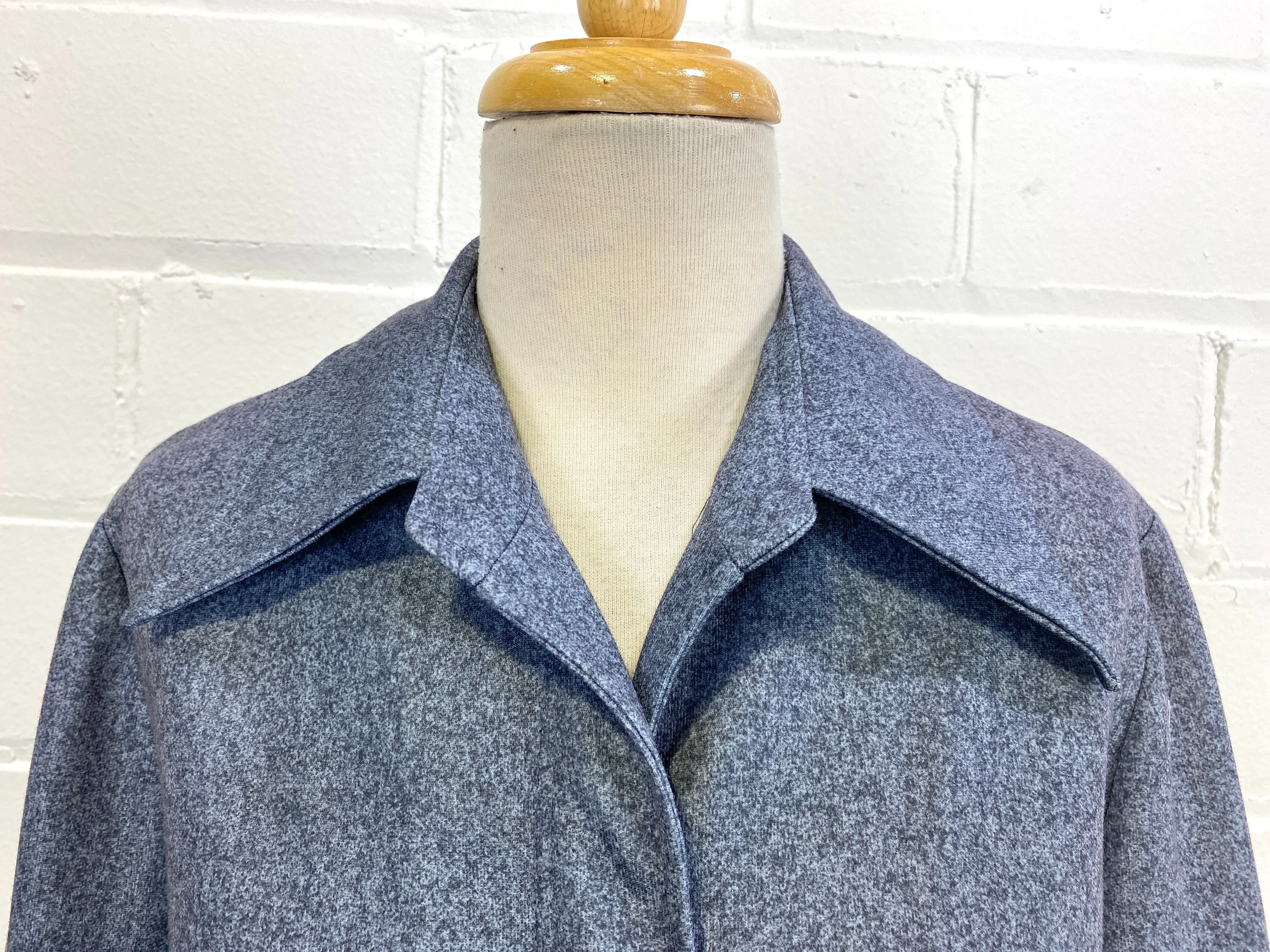 Vintage Deadstock 1970s Women's 2-Piece Blue Pant Suit