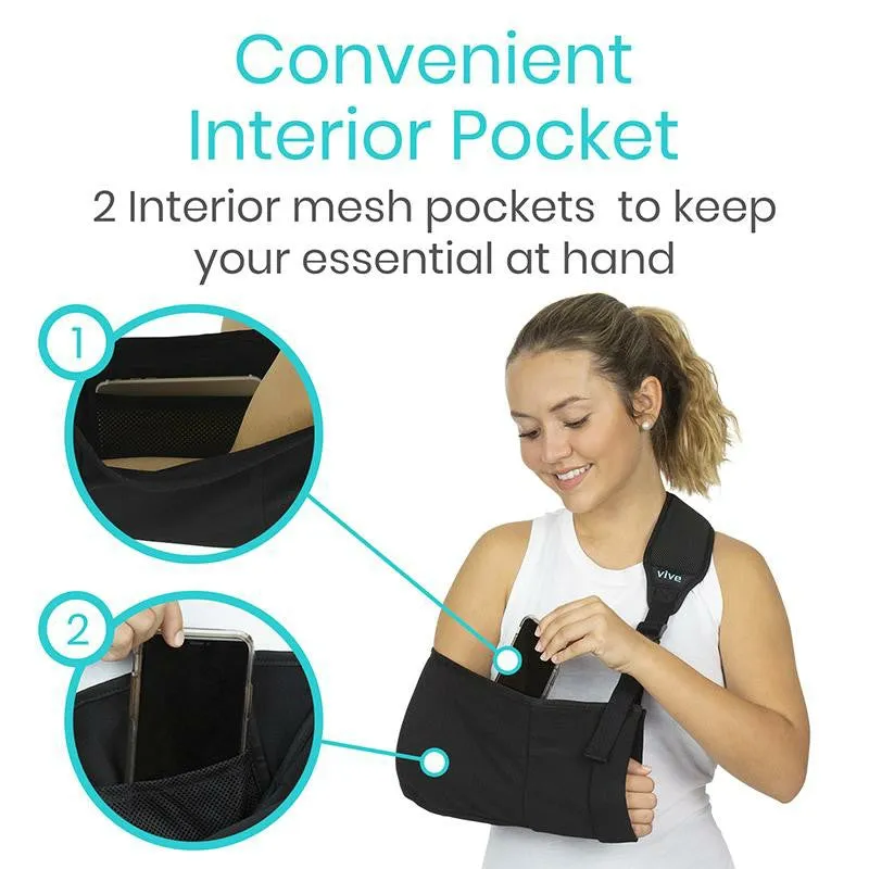 Vive Health Shoulder Arm Sling - Black