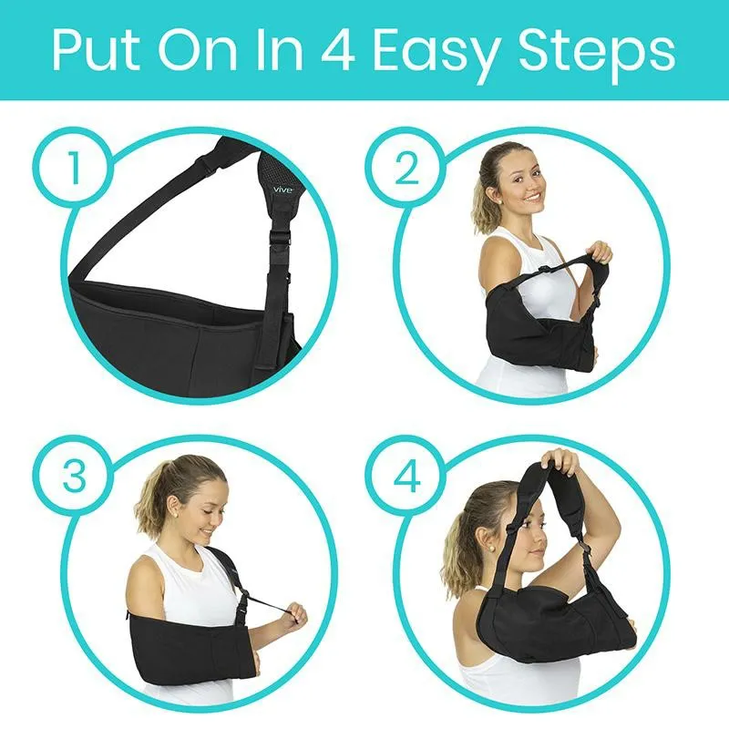 Vive Health Shoulder Arm Sling - Black