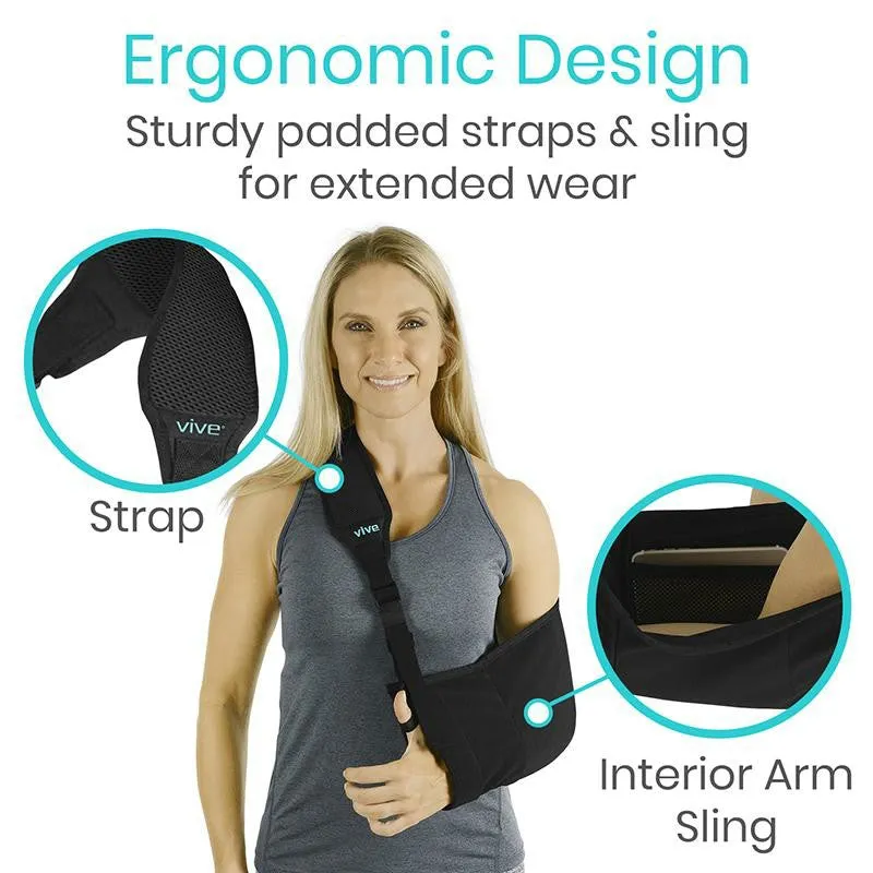 Vive Health Shoulder Arm Sling - Black