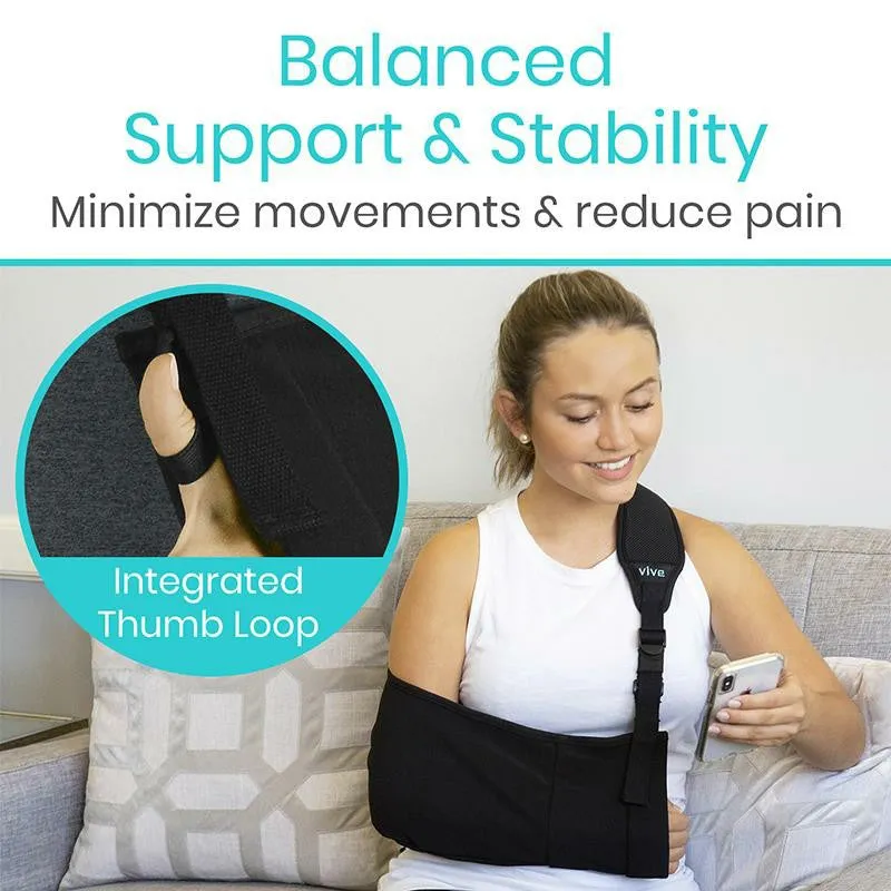 Vive Health Shoulder Arm Sling - Black