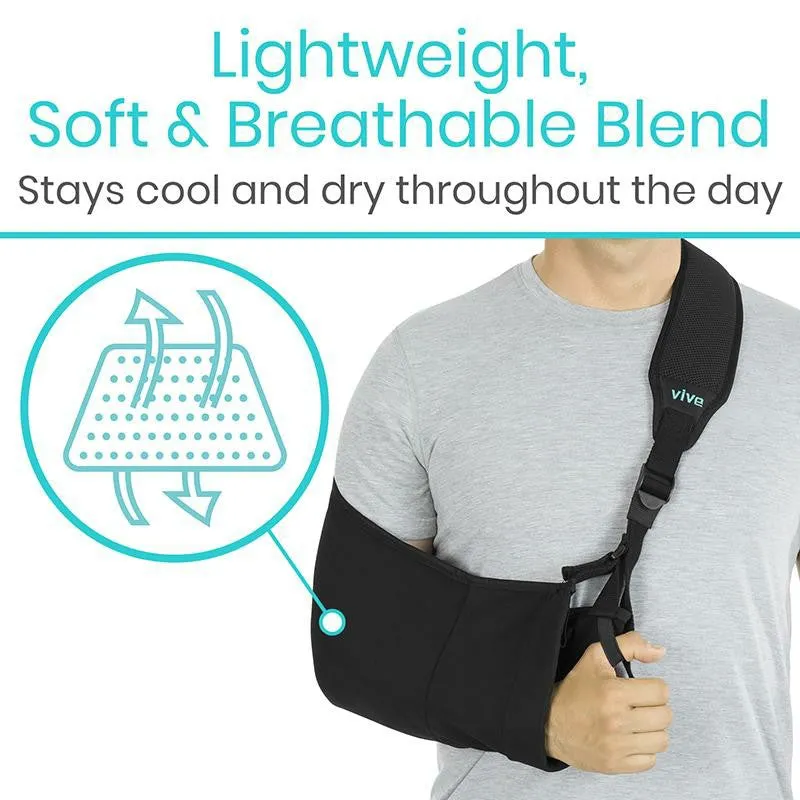 Vive Health Shoulder Arm Sling - Black