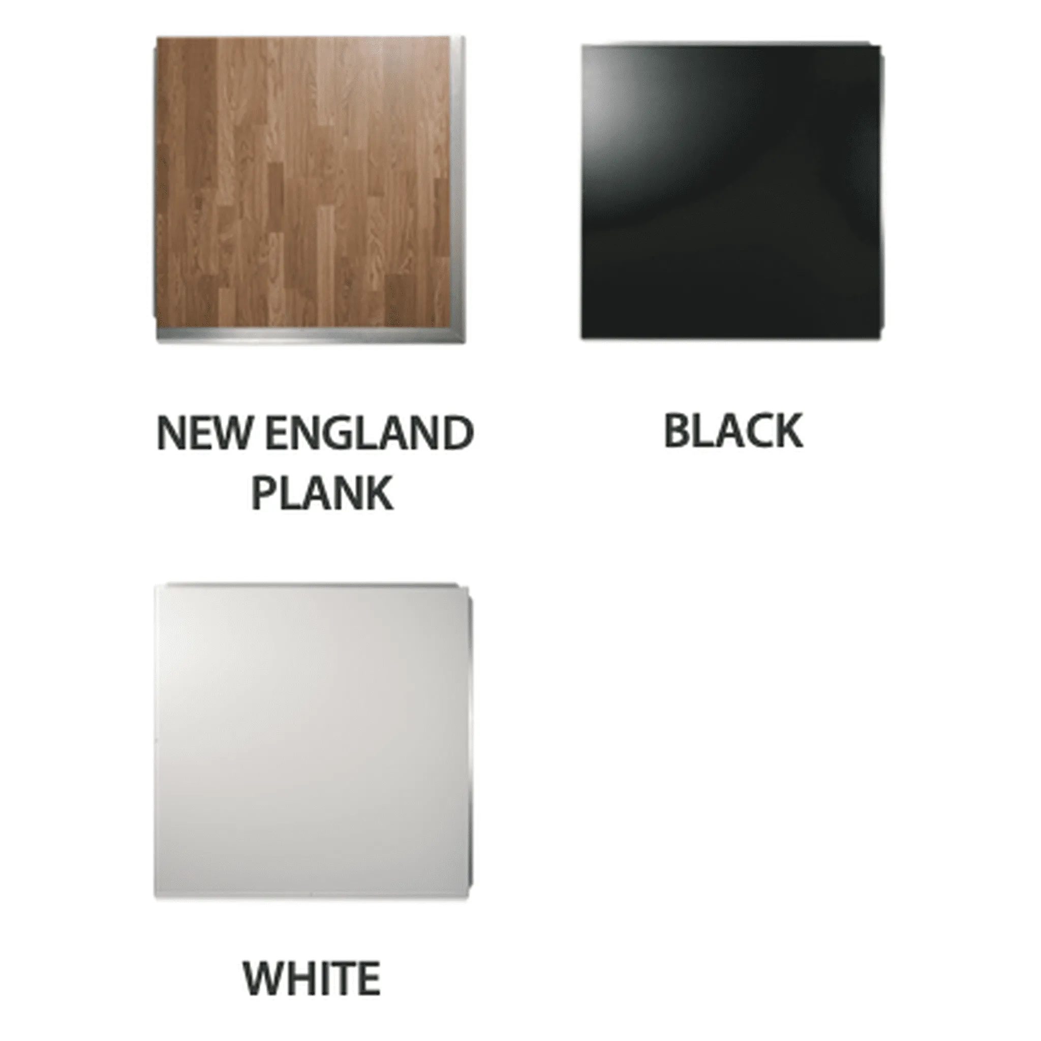 White Laminate Portable Dance Floor - Subfloor Included