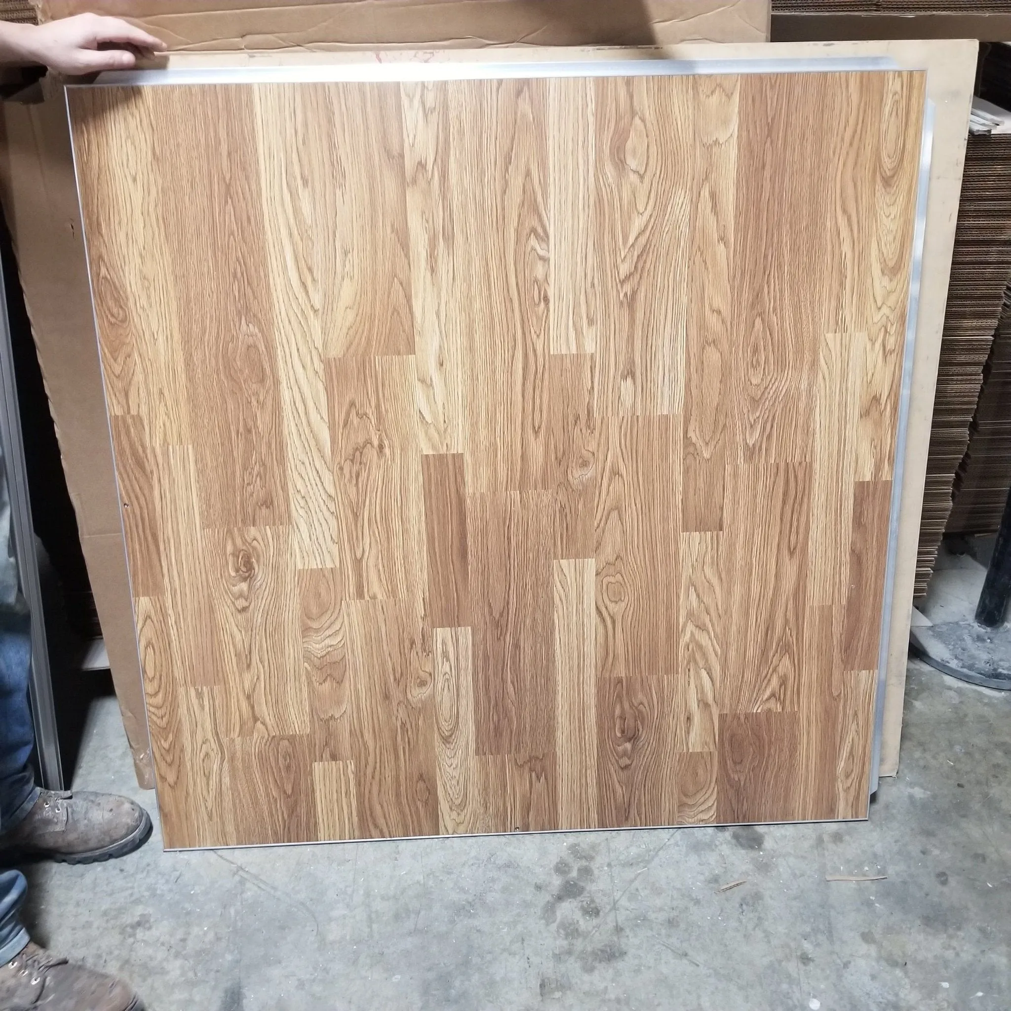 White Laminate Portable Dance Floor - Subfloor Included